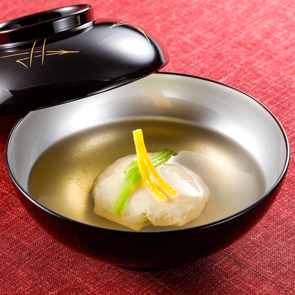 あんかけ湯葉と甘えび新丈椀セット（木箱入り）